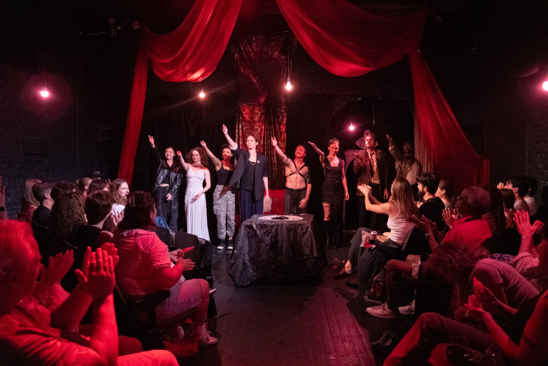 The DECAPITATRIX company taking a bow