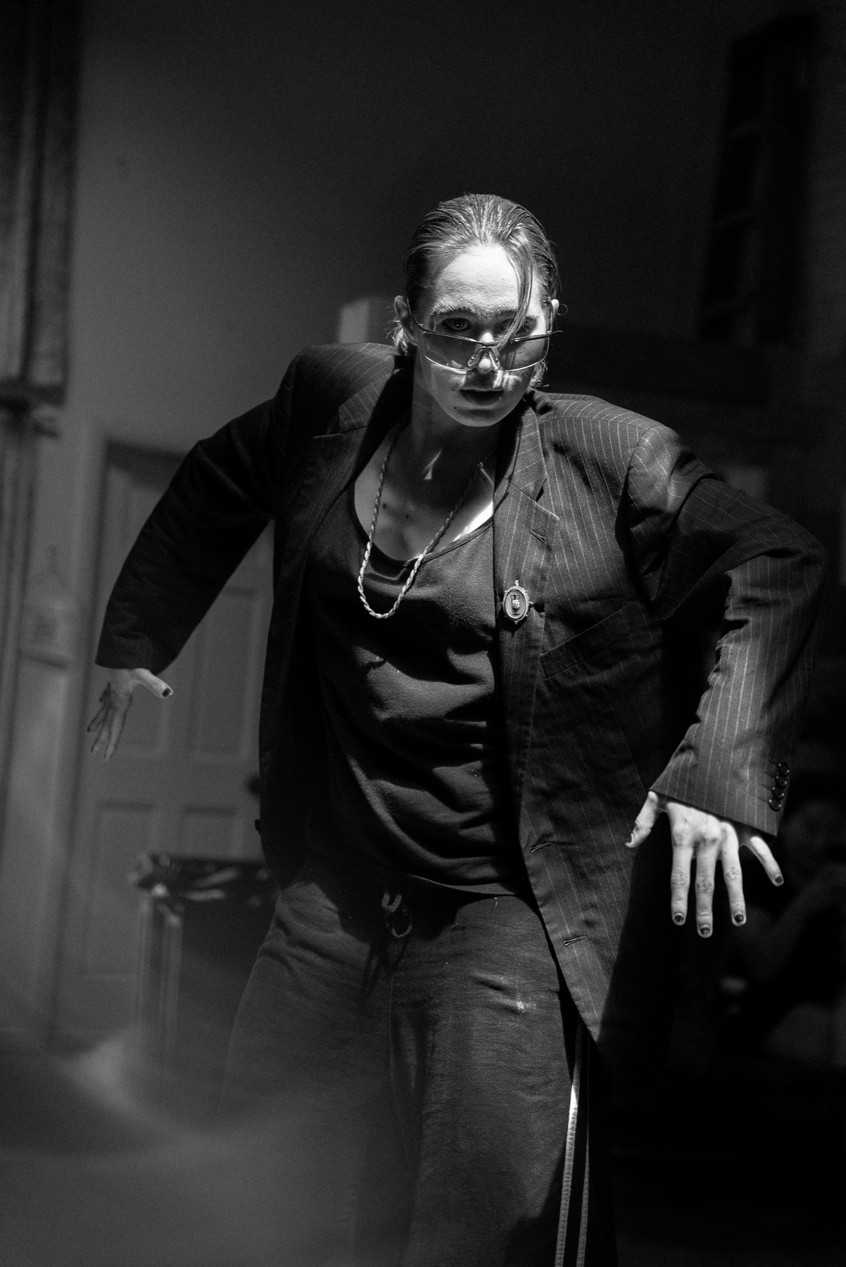 Black-and-white pre-show portrait of Tigellinus