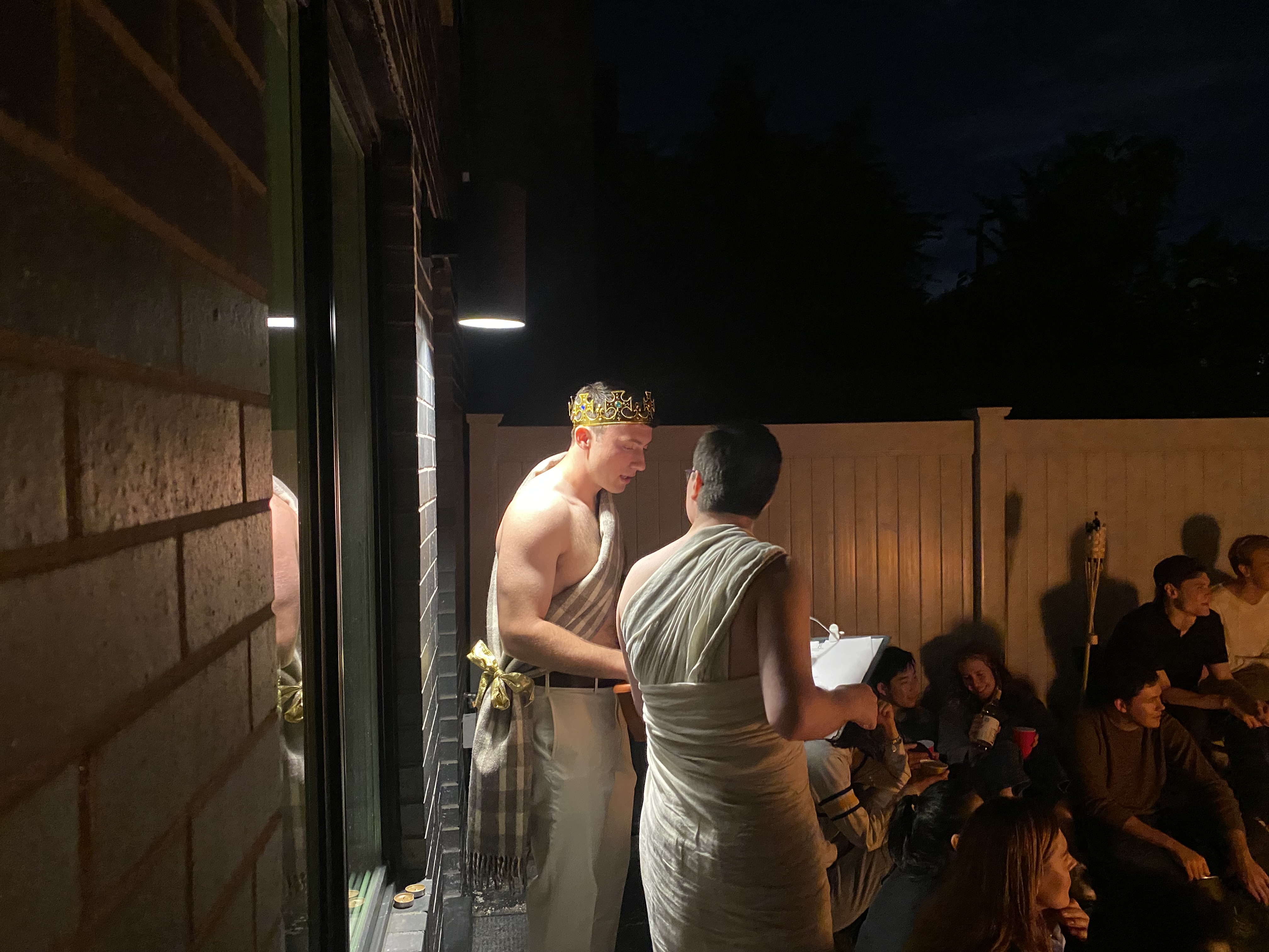 Backyard production image from The Bacchae