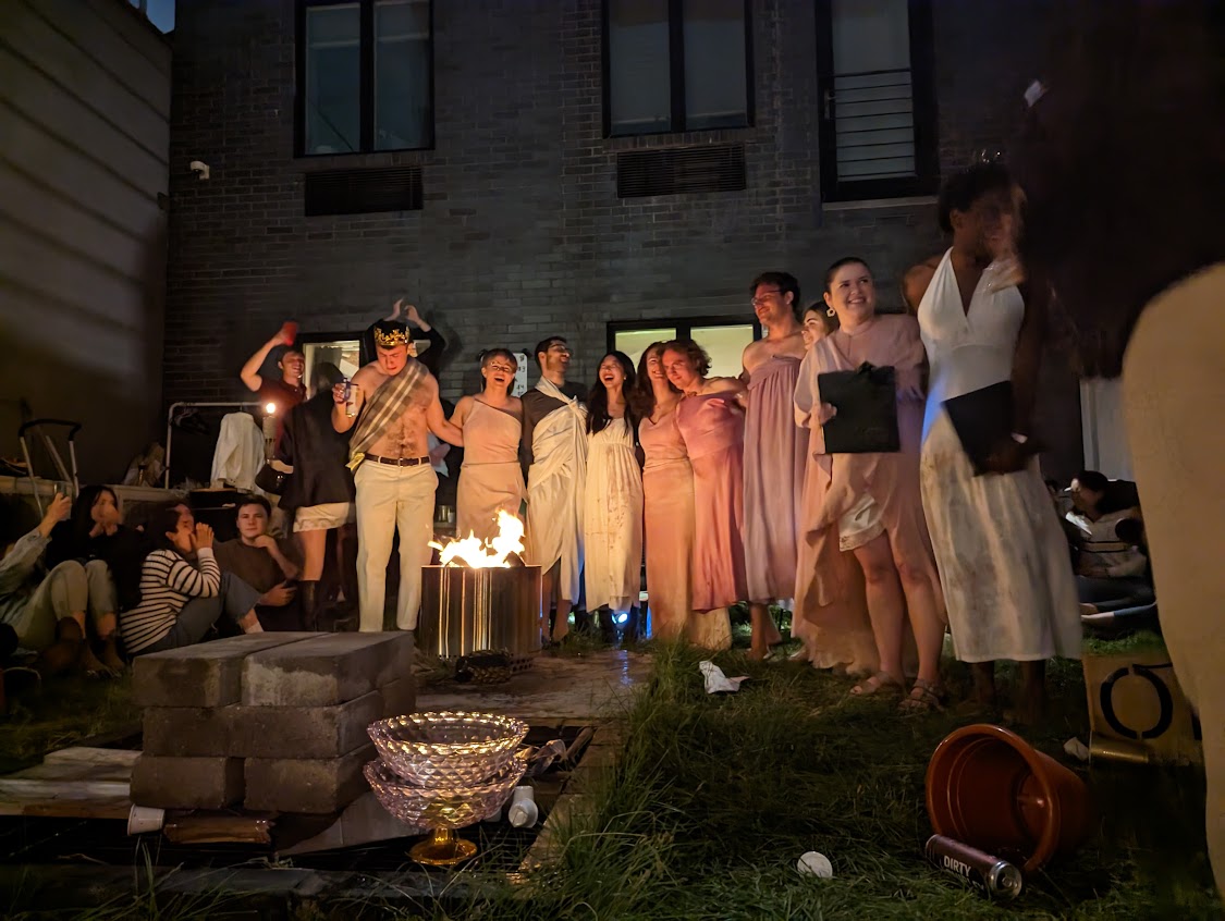 Backyard image from The Bacchae