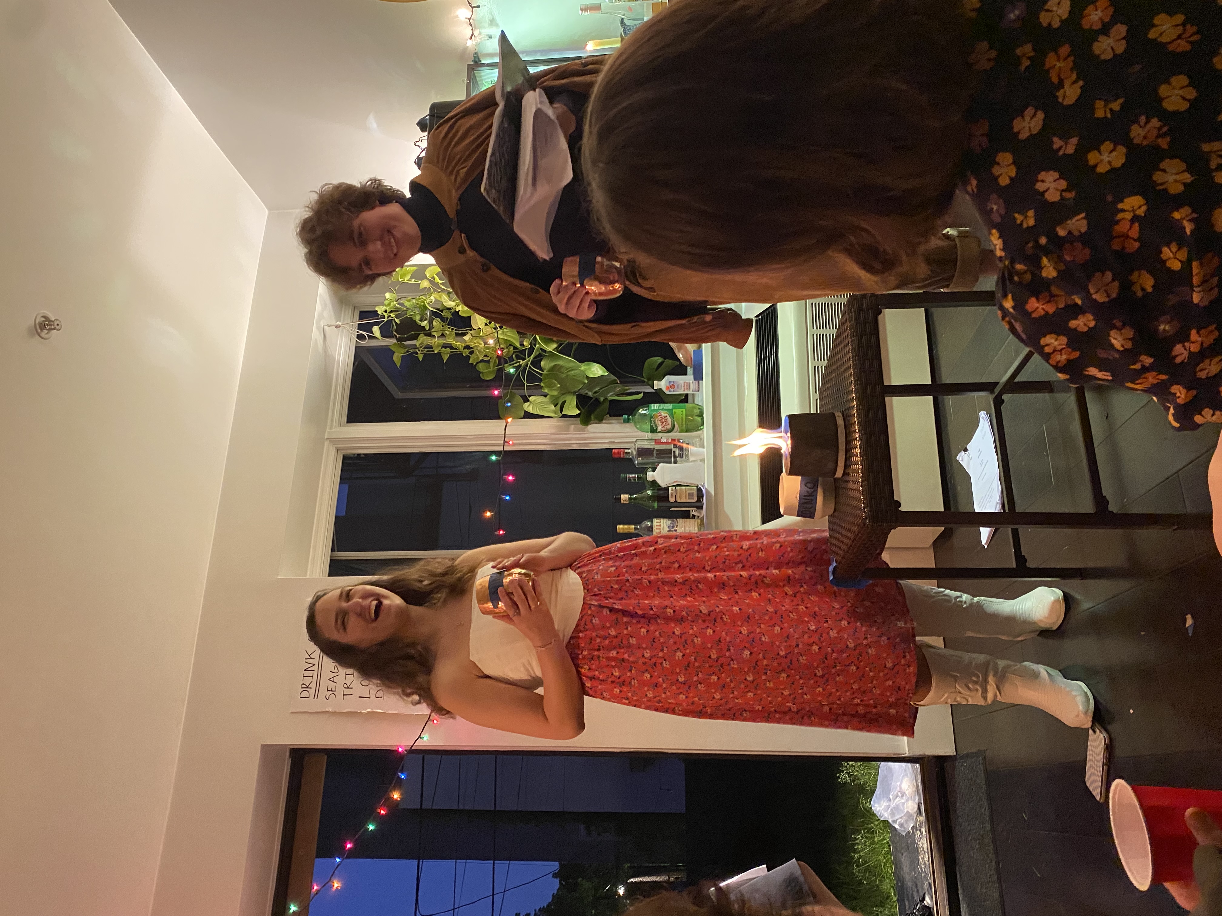 Nina and Treplev during The Seagull