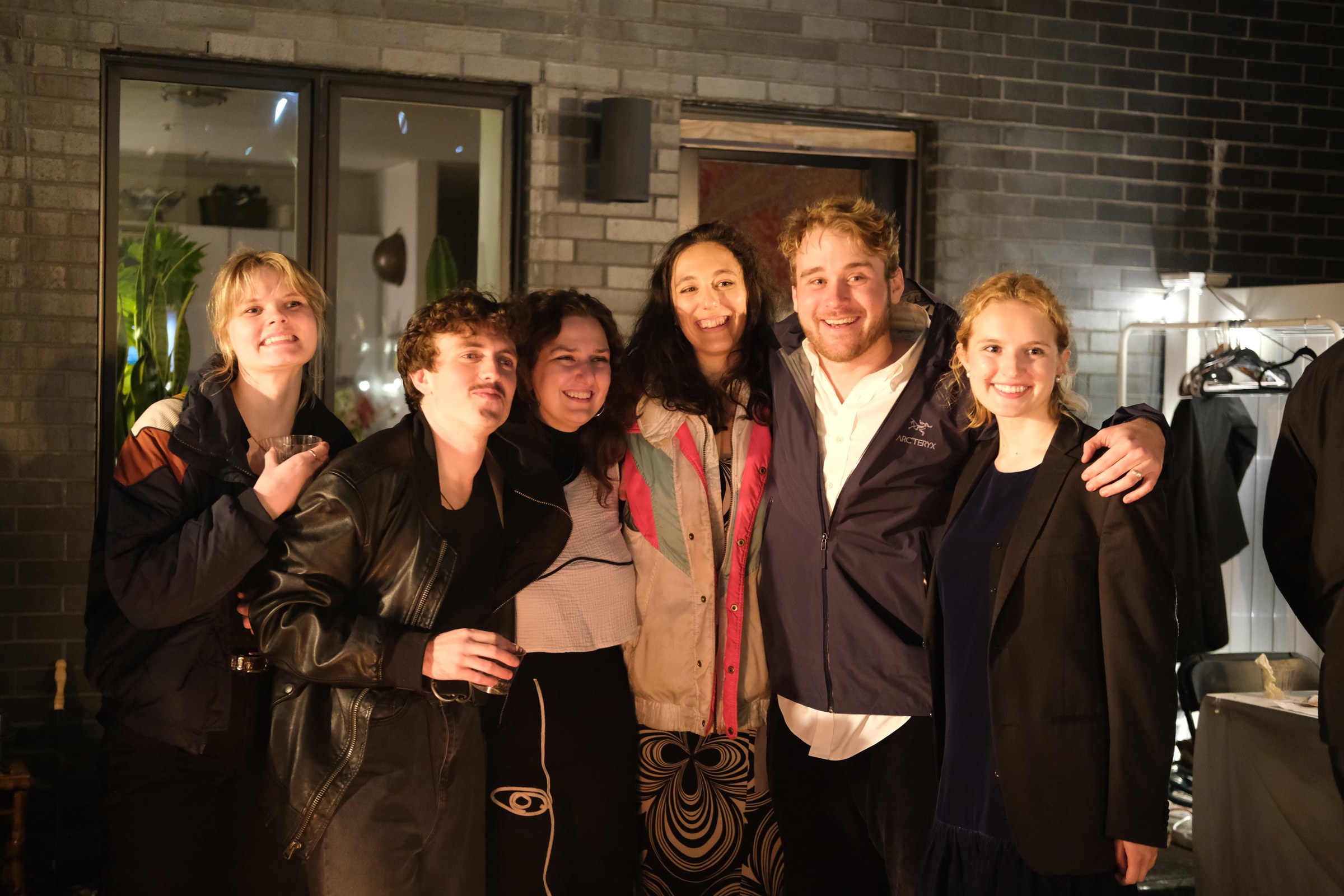 The Virginia Woolf company gathers together after the performance